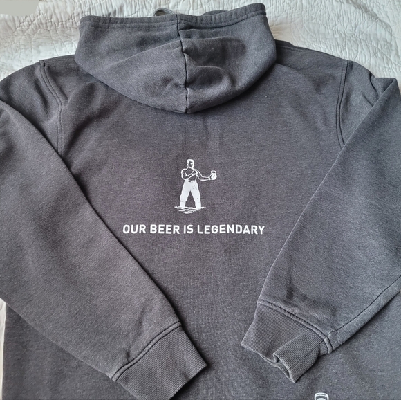 BOXING ROCK BREWING CO HOODIE SHELBURNE NOVA SCOTIA GRAY UNISEX SMALL - Picture 5 of 7